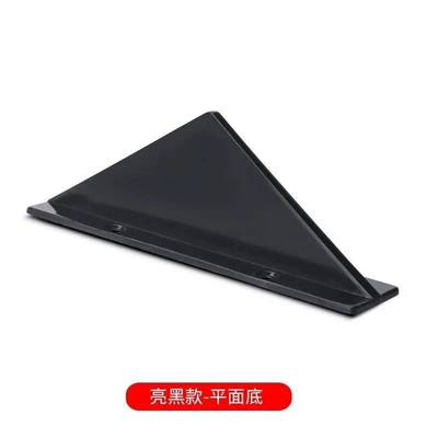 Car Rear Lip Modified Spoiler, Small Surround Rear Bumper, Sports Deflector, Carbon Fiber Shark Fin Wind Knife (Spoiler) - piano-black-single-pack-flat-style
