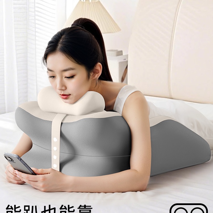 almohada de cama reclinada