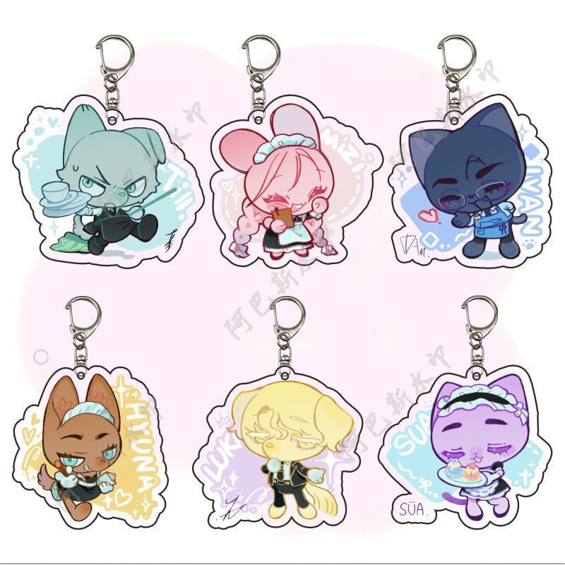 Special-Shaped Stage Peripheral Acrylic Keychain Cute Cartoon Anime School Bag Pendant Gift Student Pendant Special-Shaped Stage Peripheral Acrylic Keychain Cute Cartoon Anime School Bag Pendant Gift Student Pendant