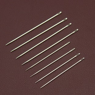 H's Original Round Head Hand Sewing Leather Needle Smooth Small Eye Large and Small Handmade Leather Goods Wax Thread Sewing Tool Needle