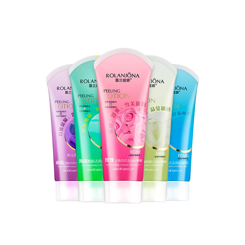 Lulanjina gel exfoliante suave manos y pies facial peretin crema limpieza fango frotando