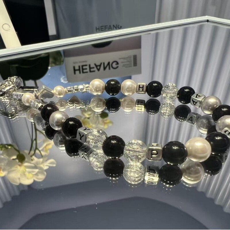 Hefang High-Quality Eagle Eye Stone Aquamarine Blue Tiger Eye Tea Crystal Bracelet Niche Design Gift for Couples
