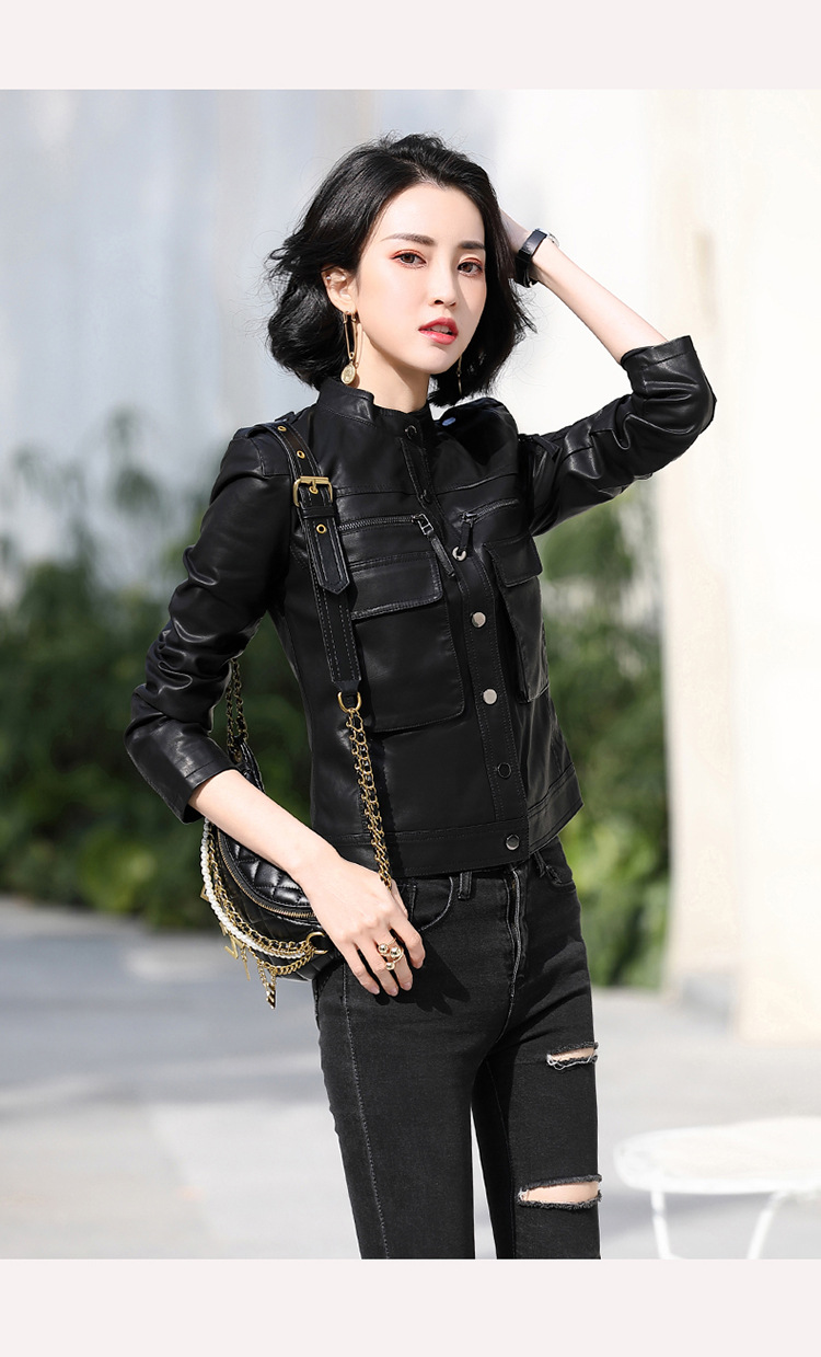 D1634 5090K ÁO DA NỮ HAITDCL DÁNG ÔM BODY GỢI CẢM SEXY MÙA XUÂN THU ĐÔNG THỜI TRANG NỮ DA BÒ G06 SẢN PHẨM MỚI