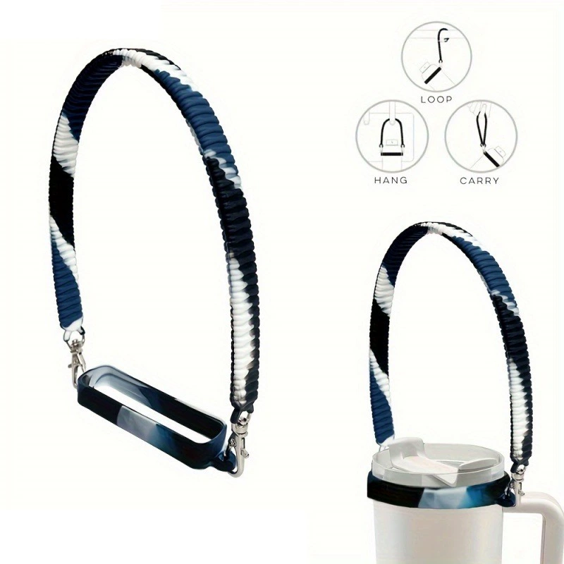 Трансграничные горячие продажи вне портативные кофейные чашки ручной ремешок шнур универсальный силиконовые чашки для тепловой ручки оптом