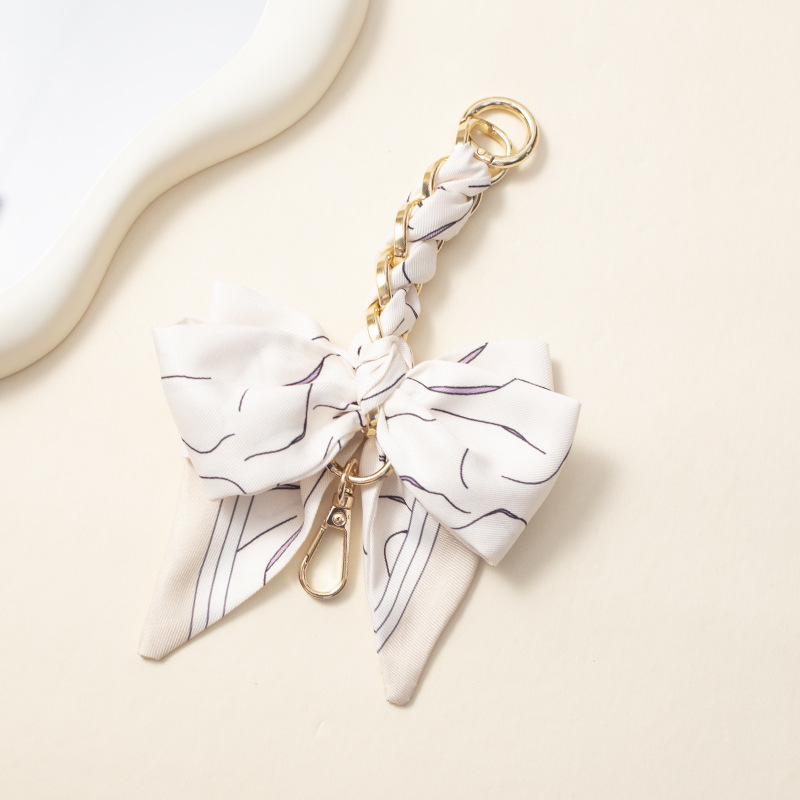 화이트 1 보우 연장 체인 17cm