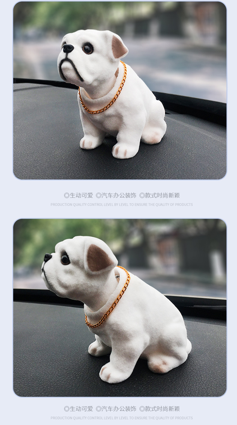 Car ornaments center console car decorations resin shake head dog animal multi-specification creative cute car ornaments