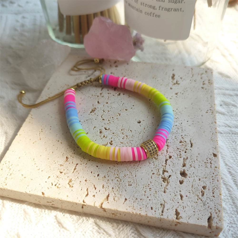 1 Piece 1 Set Fashion Geometric soft clay Irregular Knitting Womenu0027S Bracelets