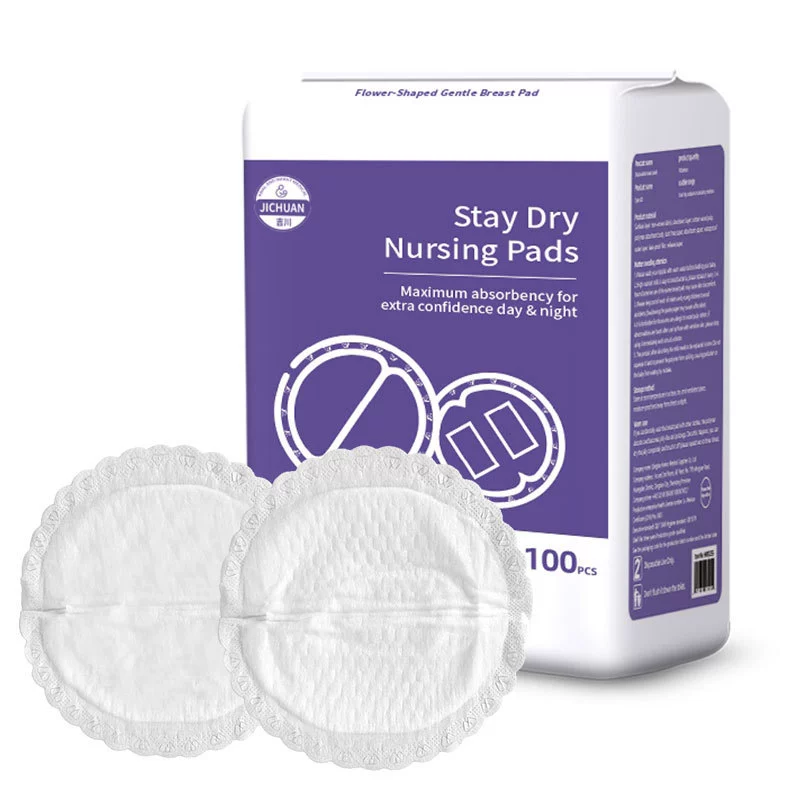 Disposable breathable breast pads for breastfeeding for nipples, 100 pieces