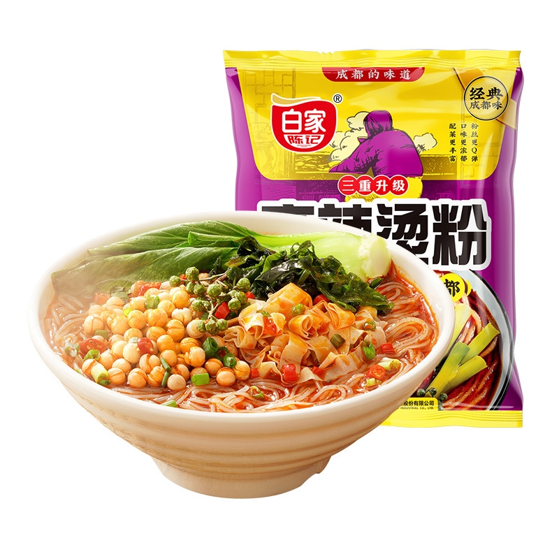 阿寛紅油麺皮1袋白家酸辣粉重慶小面甘口マッシュポテトインスタントラーメン麻辣米皮