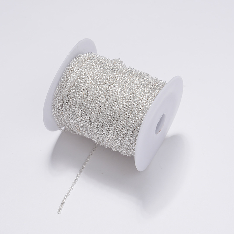 cadena DIY cadena de joyería cadena cruzada redonda cadena O cadena cadena O cadena cadena de joyería