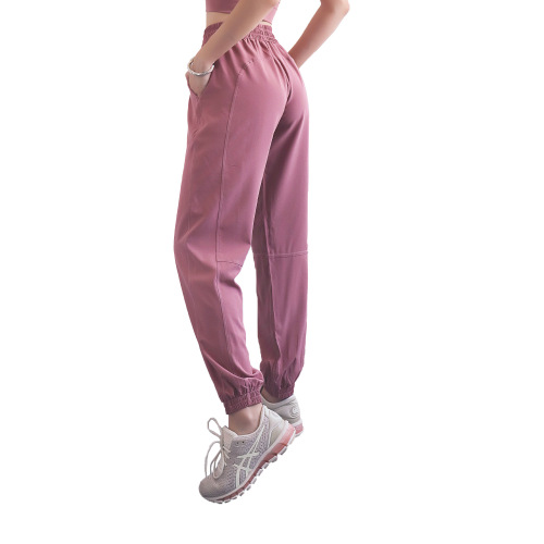 lulu loose, breathable, high-waisted, lightweight sweat-absorbent sports pants, quick-drying running nine-point fitness pants, fashionable sun protection pants for women