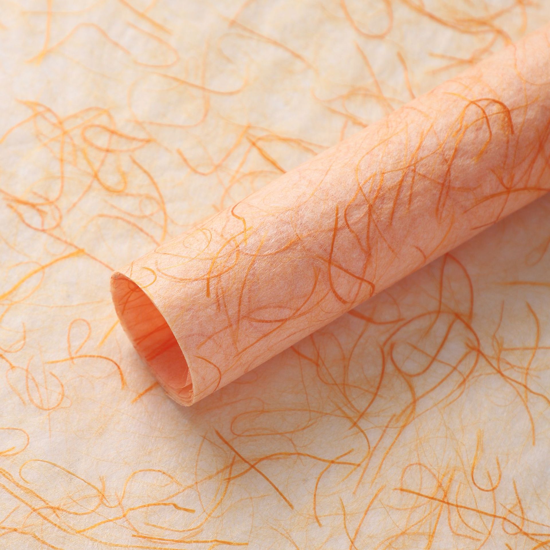 Flower Xunli Rhyme Papel de ensueño Papel de fibra de seda de cáñamo Papel macarrón de fantasía de alta calidad Bolso diyano hecho a mano Papel de arte de flores