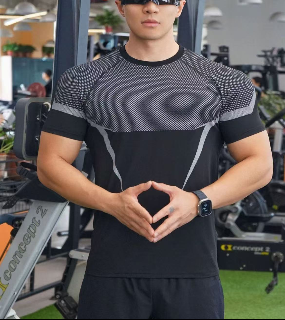 Men's Fitness T-Shirt Spring Summer Seamless Venom Fashion Quick Drying Breathable Oversized Short Sleeve American Style_voghion.com