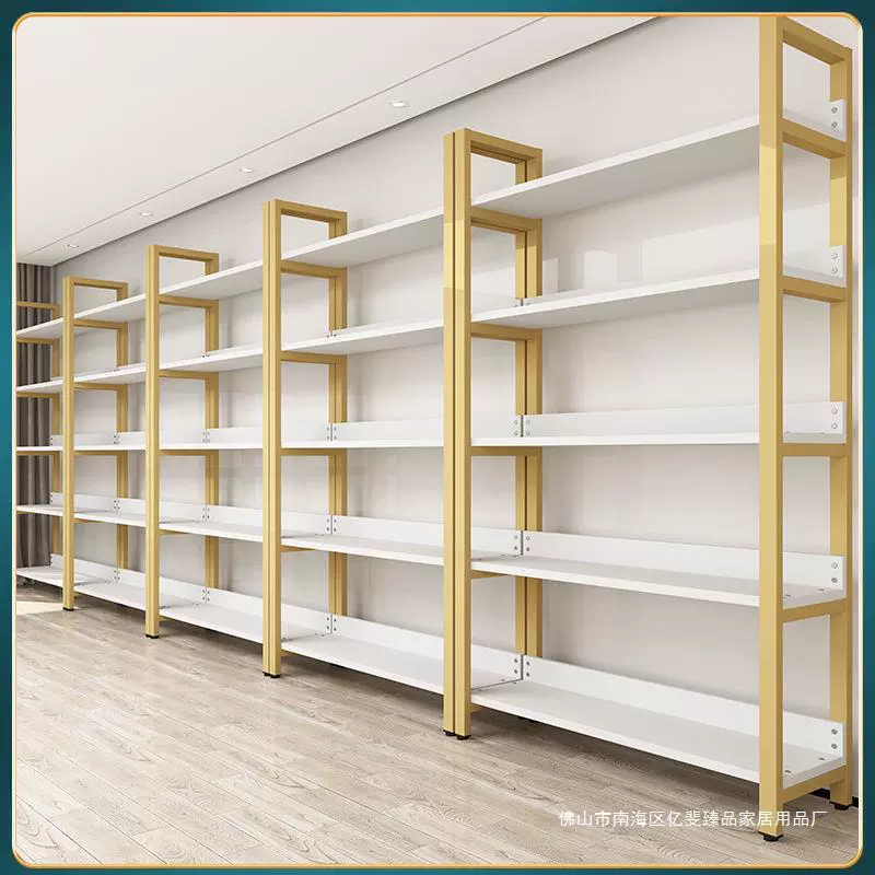 Фабрика прямых продаж образец шкафа полки полки полки многоуровневые стальные деревянные полки многофункциональные стойки для косметических шкафов