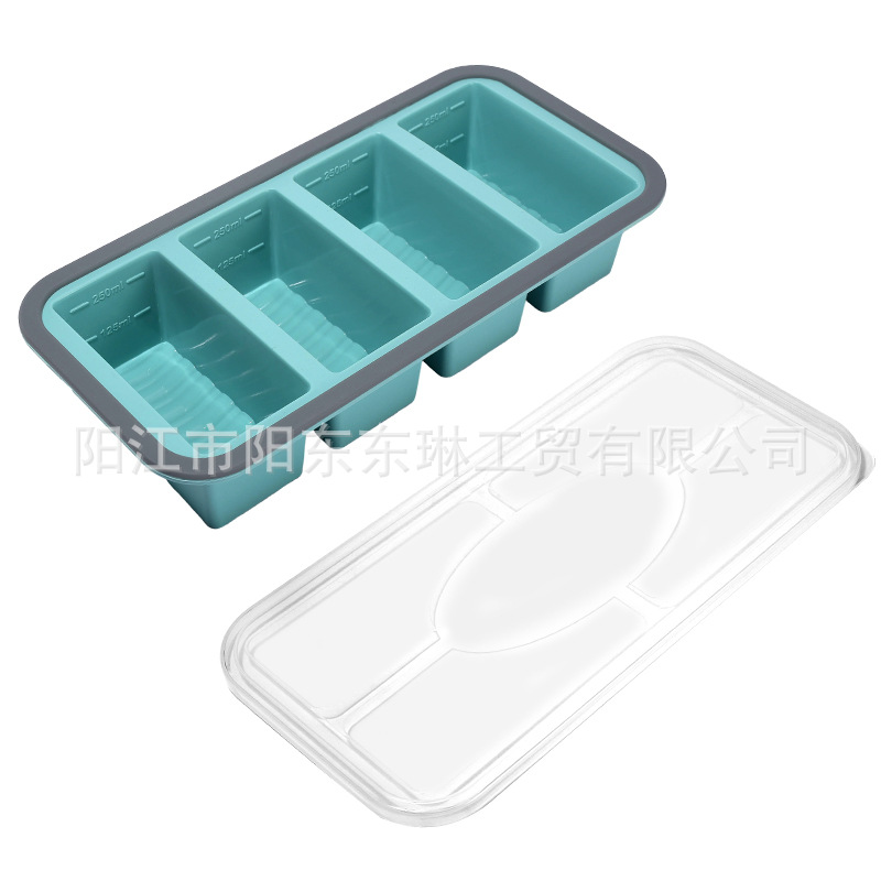 Transfronteriza venta caliente de silicona plegable caja de almuerzo caja de almuerzo caja de preservación de alimentos calentada por microondas caja de envasado