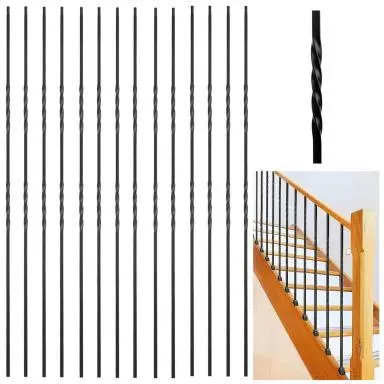 5/8  16mm圆管楼梯立柱 空心管喷塑 建材铁艺 室内装修装饰配件
