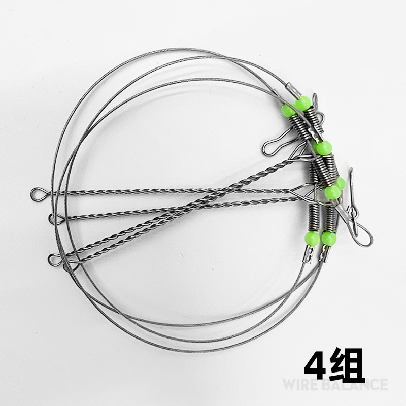 Gancho de equilibrio de alambre de acero grupo de pesca Anti-devanado de alambre de acero suave equilibrio soporte de pesca en el mar Luya accesorios de pesca