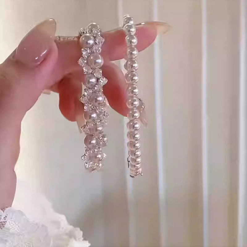 ジルコンマンタローズパール編み込みブレスレット、宮殿スタイルのエレガントな気質ブレスレット、絶妙で軽い高級感のあるハイエンドブレスレット|undefined
