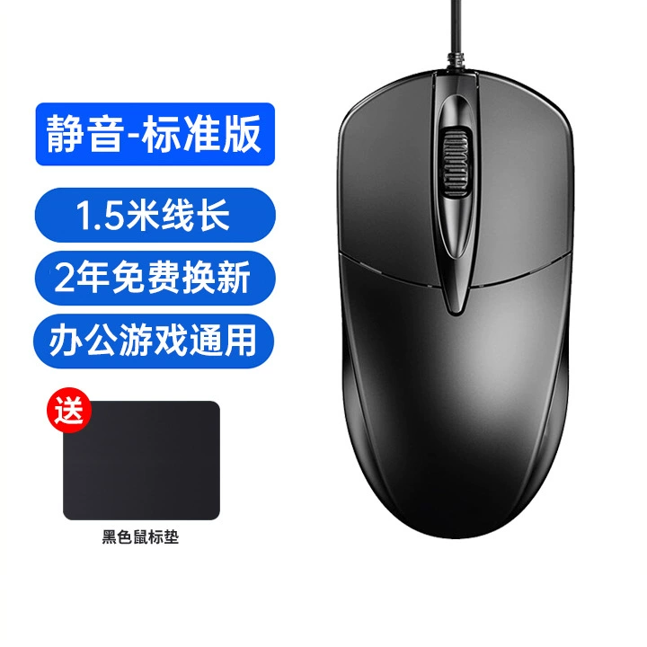 Mute mouse, gaming laptop, business version