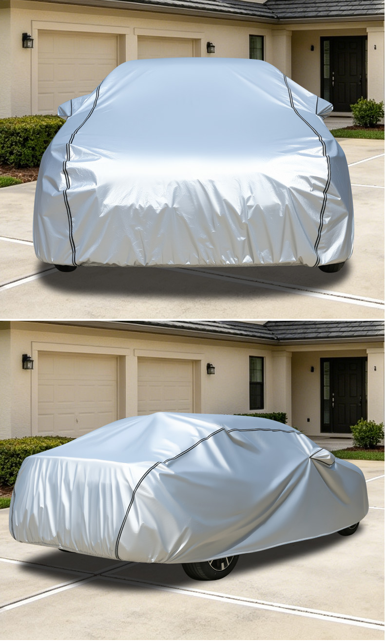 Car Sun Protection Cover, Cross-Border Supply, Oxford Cloth, Dustproof, Waterproof, All-Season Universal Car Cover, Full Cover