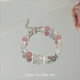 in stock wholesale bracelet girlfriends summer dopamine colored glaze butterfly elegant bracelet high sense jewelry gift
