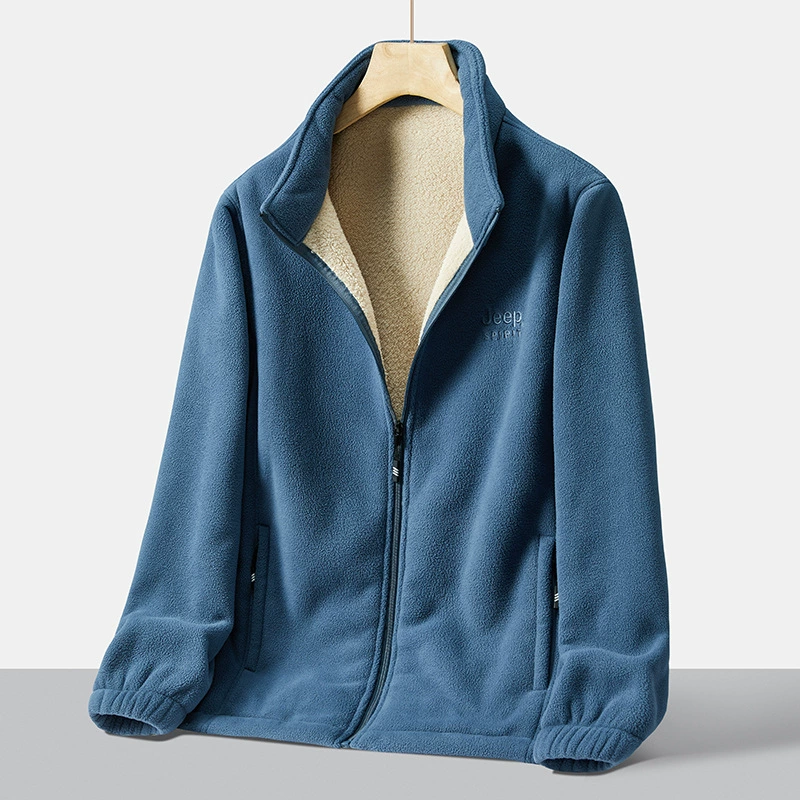 0741558, Новинка осени и зимы 2022 года, повседневное свободное флисовое Мужское пальто из утолщенного флиса на флисовой подкладке