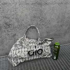 alo2025夏季新款大容量帆布托特包女士瑜伽外出单肩包手提包轻便