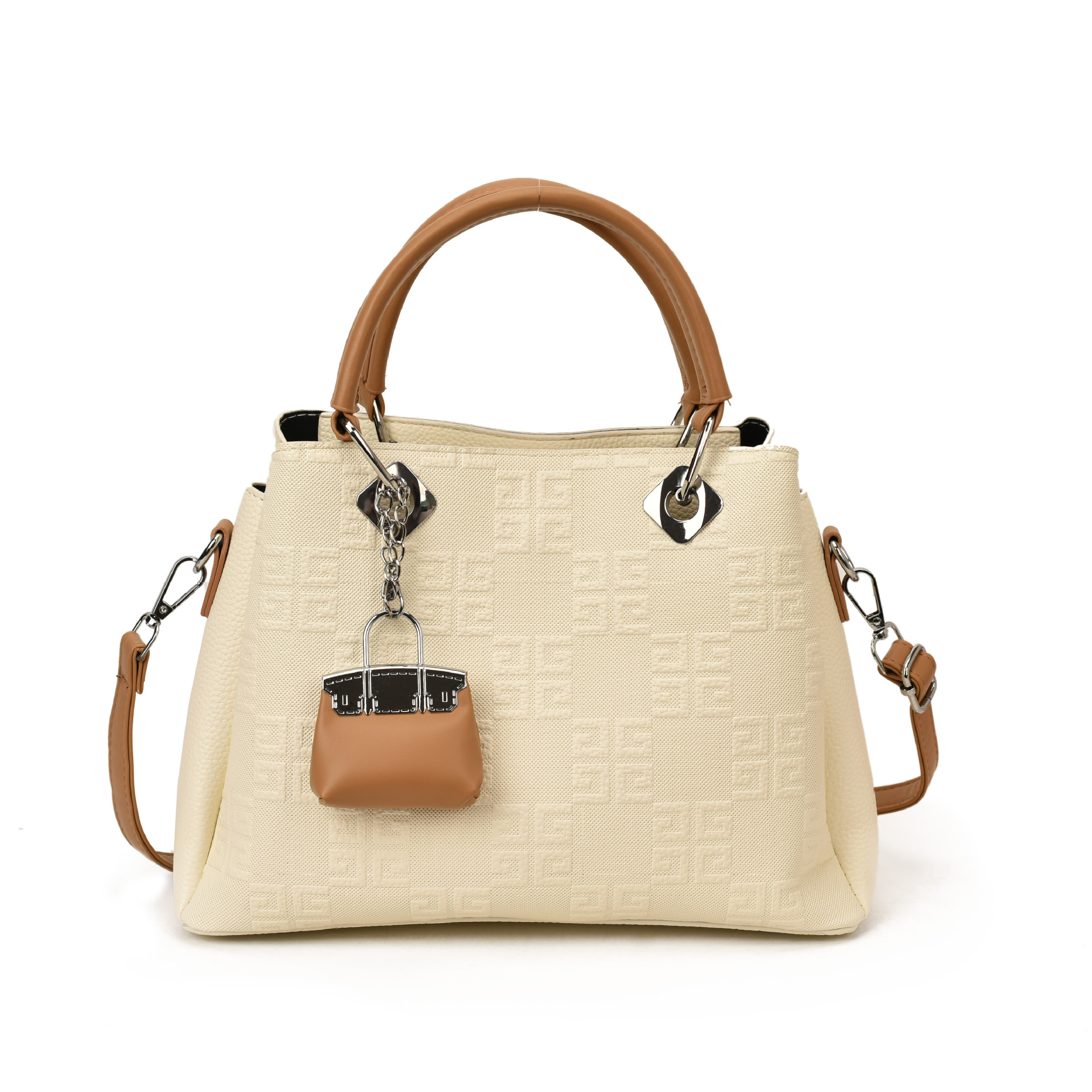Bolsa de mano transfronteriza nueva alta sensación de bolso pequeño relieve de alto valor de la cara, moda versátil bolso de hombro extranjero bolso de mochila