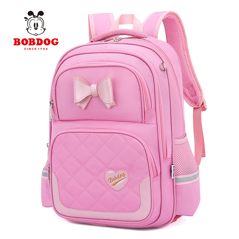 Babdou DE LOS NIÑOS mochila de Grado uno a grado tres y seis niñas de la escuela primaria femenina ultra-ligero protección de la columna vertebral reducción de carga mochila chica