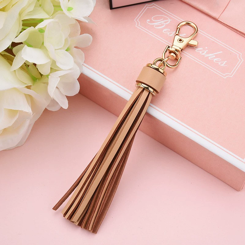 Polyurethane keychain with tassels, bag, accessory, accessories for keys, DIY