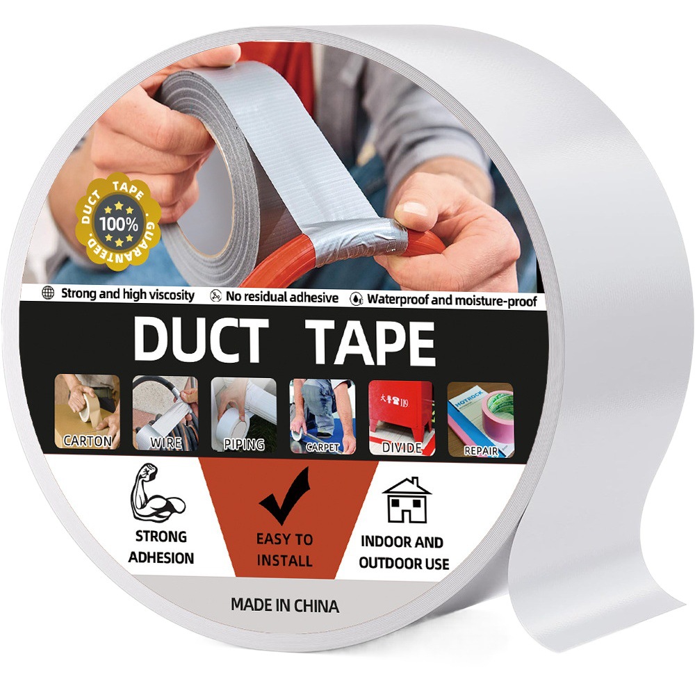 CINTA de tela transfronteriza al por mayor CINTA CONDUCTO de una sola cara no adhesiva junta de sellado de Borde resistente al desgaste fácil de rasgar pegamento de alfombra