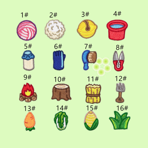 Nalike cute cartoon self-adhesive cloth stickers for mobile phone school bags DIY kindergarten small embroidery stickers clothing accessories patches