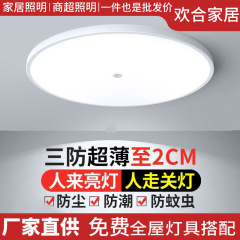 智能人体感应灯led过道家用声控光控物业楼道走廊雷达感应吸顶灯