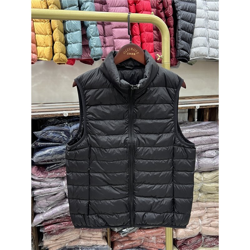 Youjia2025 otoño y invierno chaqueta de pluma ligera de caballo corto 90 chaleco blanco pluma de pluma de tamaño grande ocio versátil