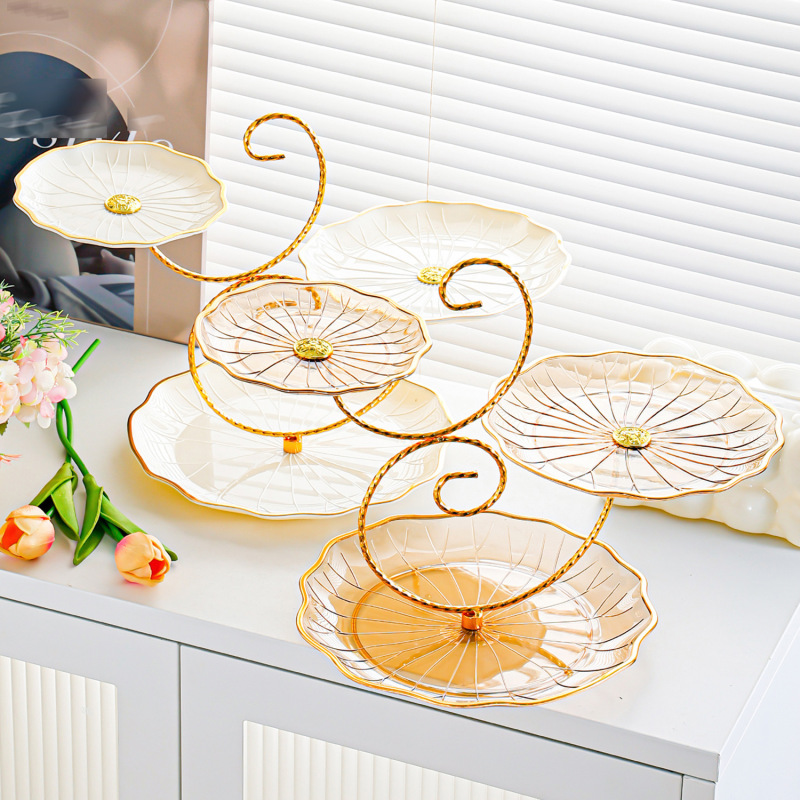 European-Style Fruit Plate, Multi-Layer Skewer Plate, Wedding Birthday Fruit Snack Cake Stand, Creative Afternoon Tea Three-Layer Plate, Candy Plate European-Style Fruit Plate, Multi-Layer Skewer Plate, Wedding Birthday Fruit Snack Cake Stand, Creative Afternoon Tea Three-Layer Plate, Candy Plate