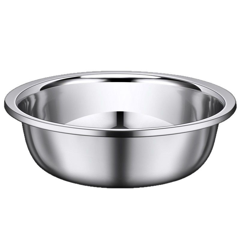 maceta de acero inoxidable gruesa y profunda, cocina doméstica y lavabo de verduras, maceta de cocina de acero inoxidable multifuncional comercial