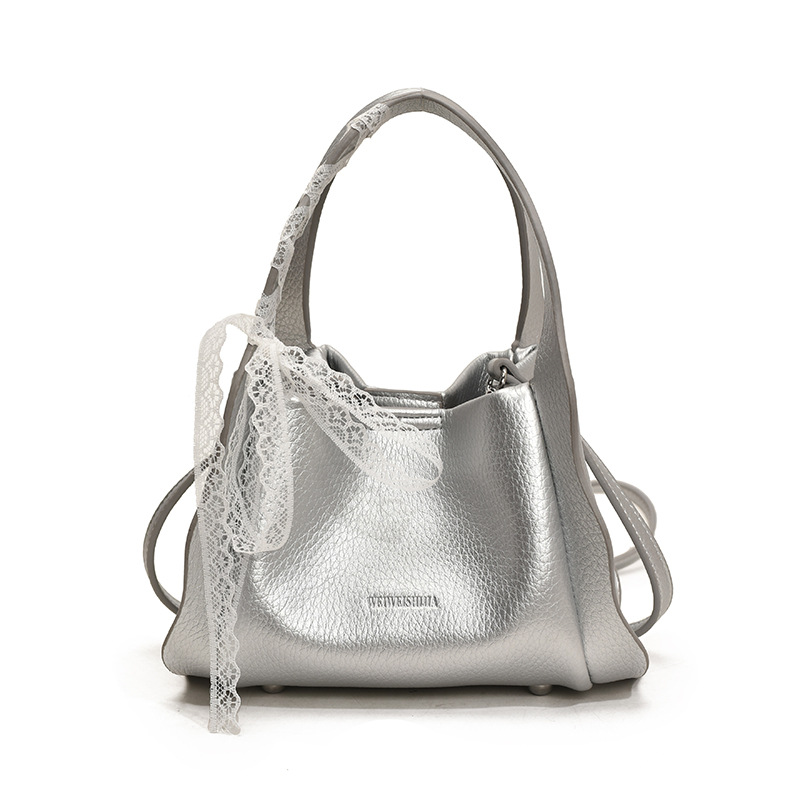 Bolsa de cubo de nicho de alto nivel, mujer 2026 nuevo lichi, nicho de moda coreano, bolso de mochila versátil image 11