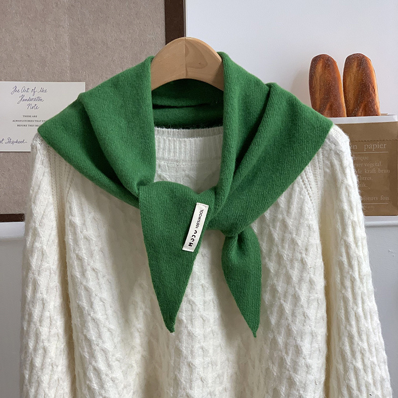 Bufandas de invierno y otoño sensación de atmósfera nueva moda de color sólido de punto bufandas de cuello bufandas bufandas de lana bufandas al por mayor