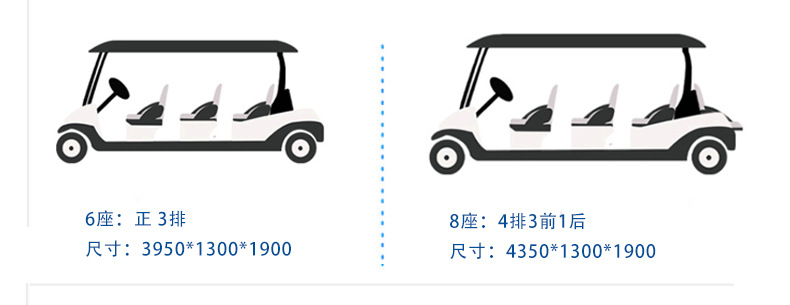 Electric Golf Cart Scenic Area Tour Car Hotel Reception Club Off-road Beach Car Sightseeing Car RV