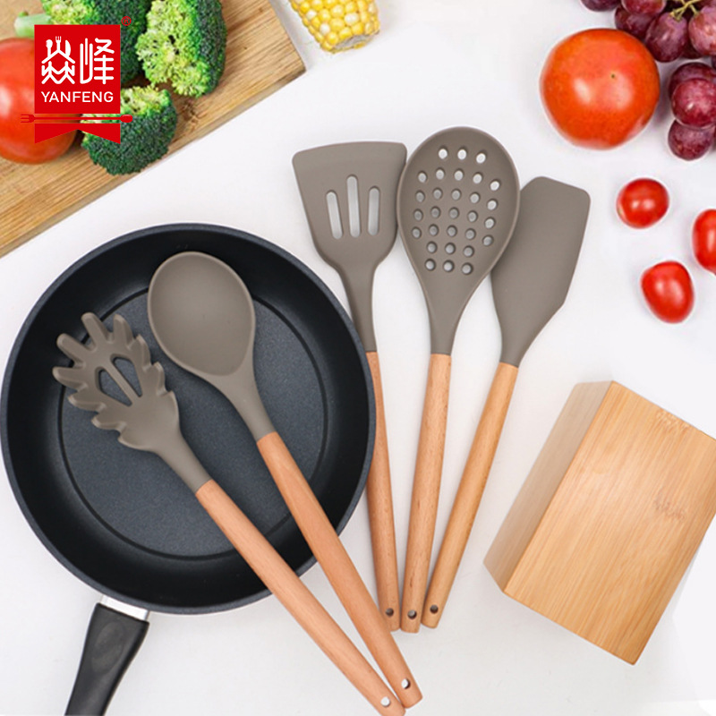 Amazon silicone kitchen utensils 6-piece...