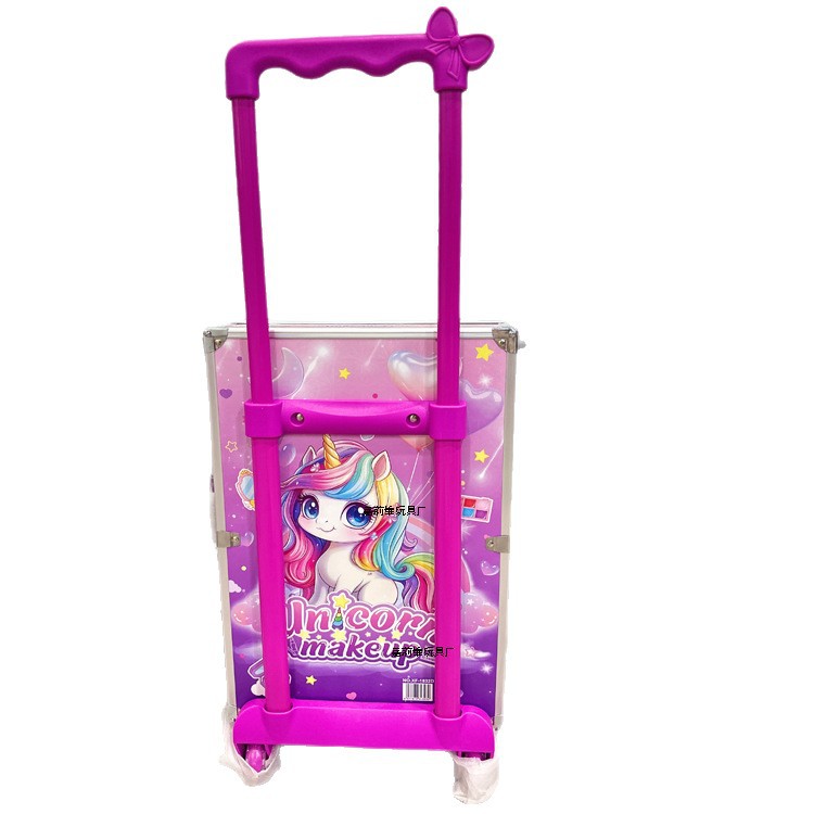 Niños unicornio caja de esmalte de uñas princesa de vestuario juguetes caseros con caja de tracción de cosméticos láser