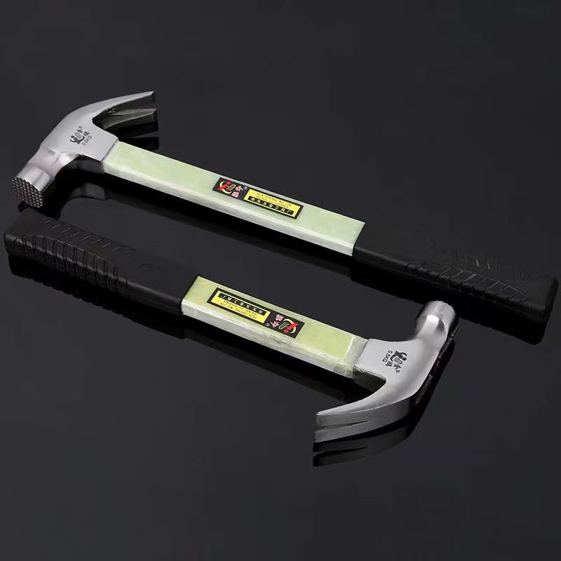 羊角锤一体防滑带磁吸钉锤木工榔头起钉锤家用装修圆头铁锤淳枫