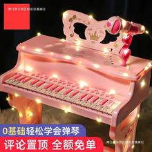 儿童音乐钢琴玩具多功能电子琴带话筒初学者练学弹琴批发送礼女孩