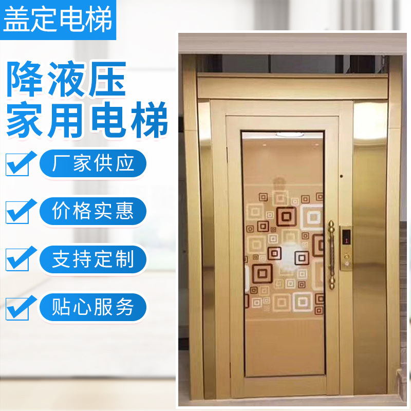 升降家用电梯二三层复式阁楼家庭电梯曳引机观光电梯