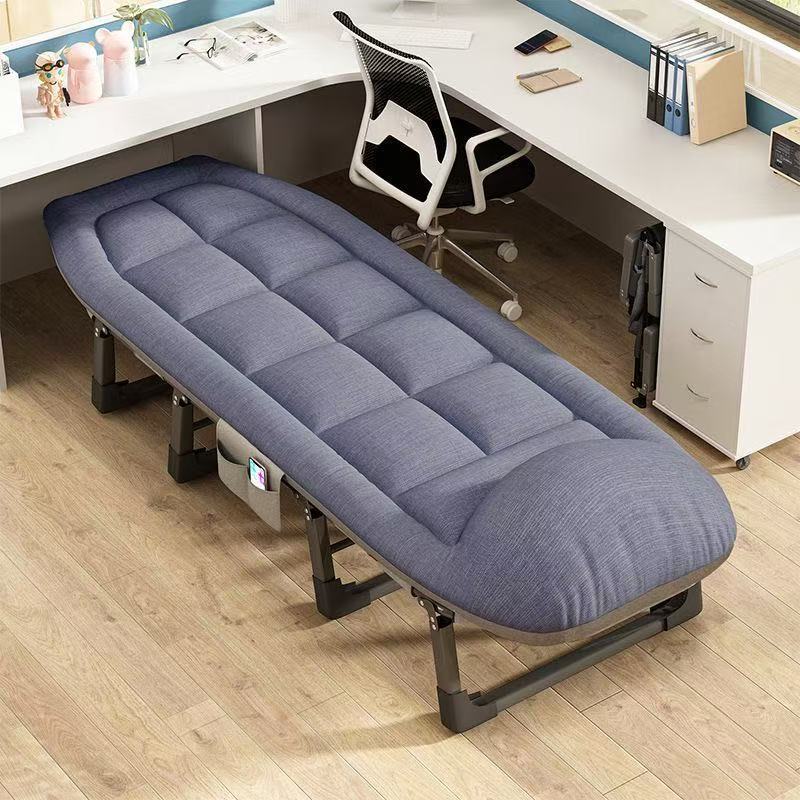 Lunch Break Folding Bed, Outdoor Single-Person Simple Portable Soft-Cushioned Camping Bed, Office Workstation Single-Person Multi-Functional Recliner