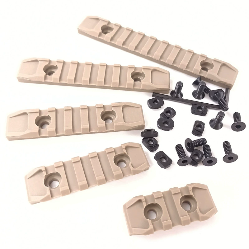 Nylon MLOK пятисекционный направляющий рельс KEYMOD 5 предметов дерева 3 паза, 5 прорезей, 9 прорезей, 9 прорезей, 9 прорезей, 9 прорезей