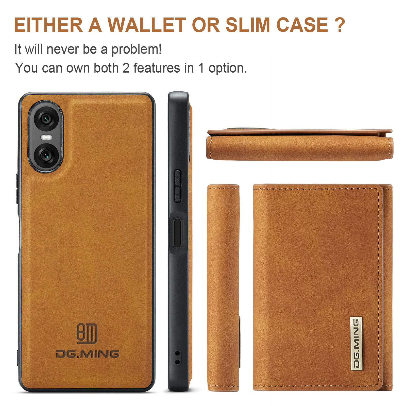 M1 for Sony Xperia 10 VI Protective Case Xperia 1VI Magnetic Split Wallet Phone Case 2024_voghion.com