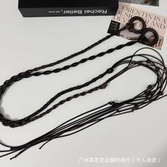 秋冬新款手工编织腰带 连衣裙简约百搭绳子腰链休闲裤带裙子配饰