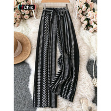 X 74221 Geometric Printed Pants ����ӡ��Ů��羳����ͨ��