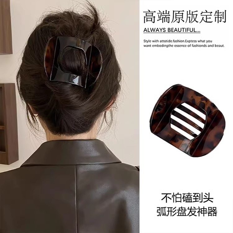 ダックビルヘアクリップ 女性用 後頭部用 大型 シャーククリップ ヘアピン カーブクリップ ヘアアクセサリー|undefined